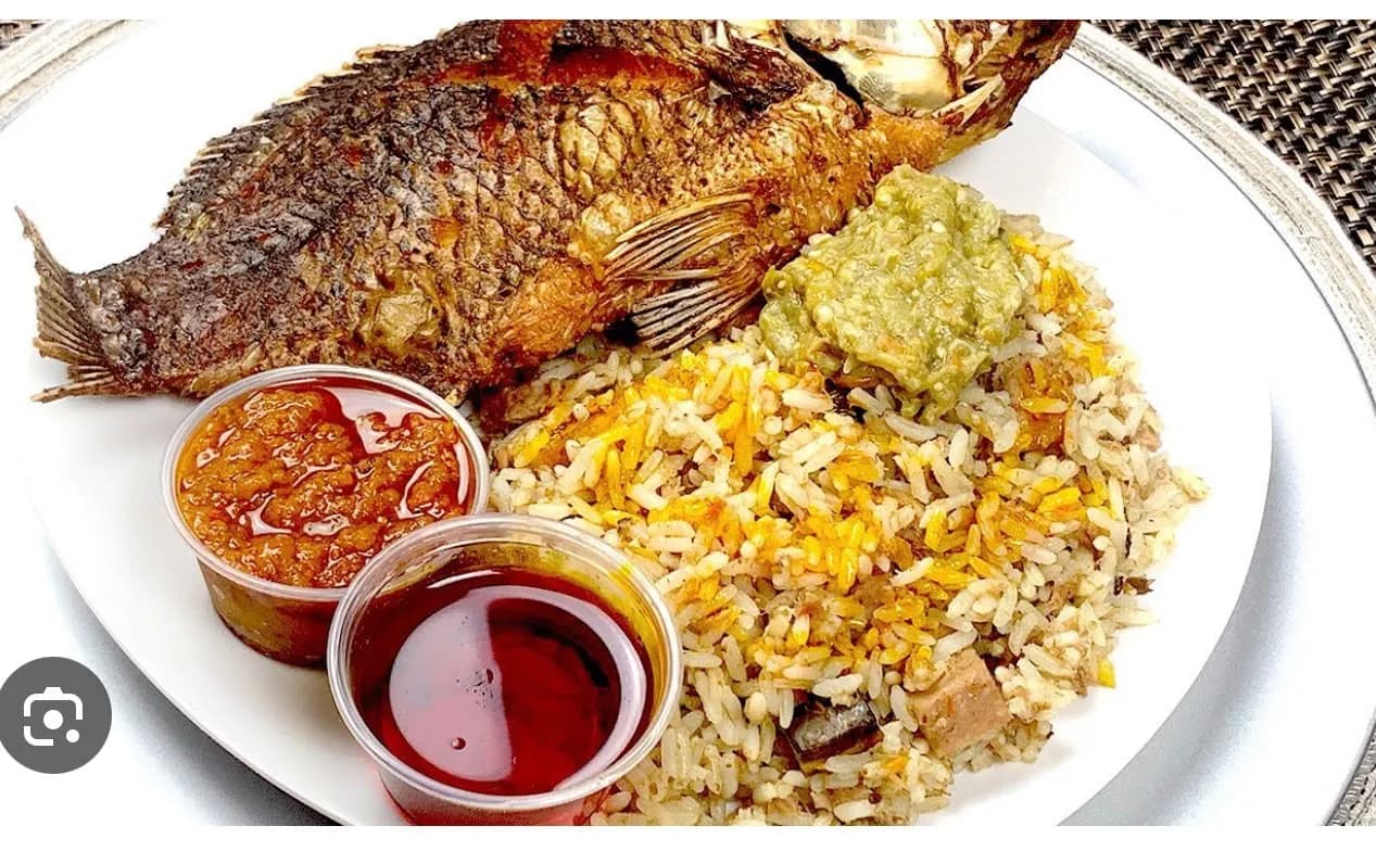 Liberian Dry Rice + Whole Fish